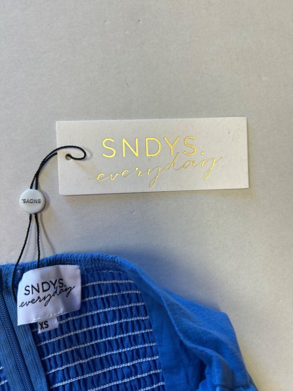 SNDYS X REVOLVE Lilly Strapless Lilly Dress Blue Size XS NWT - Picture 8 of 9